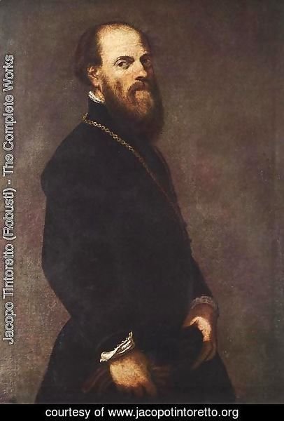 Jacopo Tintoretto (Robusti) - Man with a Golden Lace 1550-60