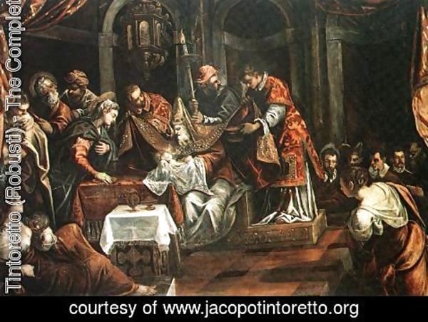 Jacopo Tintoretto (Robusti) - The Circumcision c. 1587
