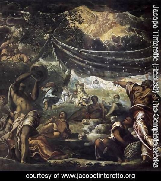 Jacopo Tintoretto (Robusti) - The Miracle of Manna 1577