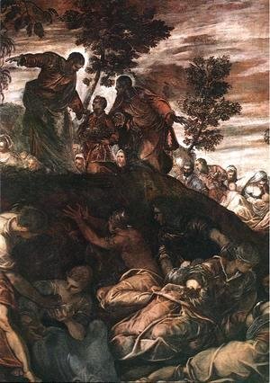 Jacopo Tintoretto (Robusti) - The Miracle of the Loaves and Fishes 1578-81