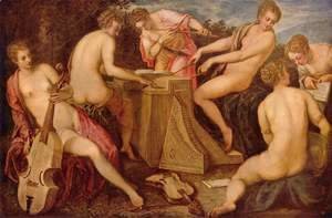Jacopo Tintoretto (Robusti) - Women Playing Music