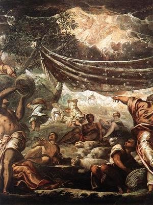 The Miracle of Manna [detail: 1]