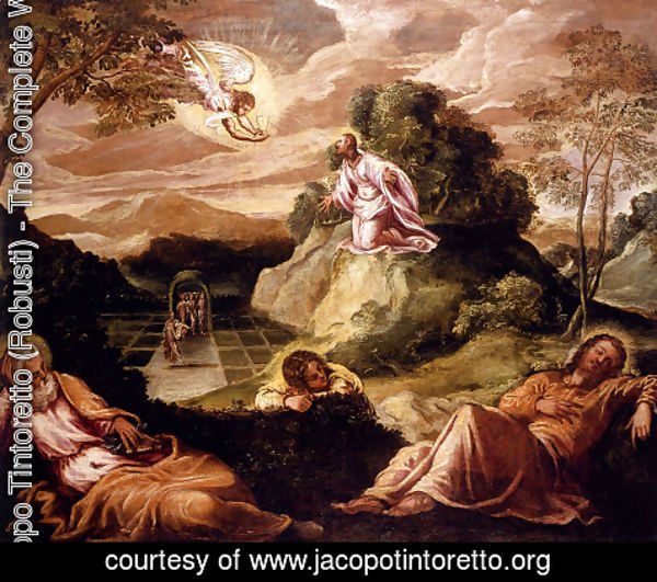 Jacopo Tintoretto (Robusti) - Agony In The Garden