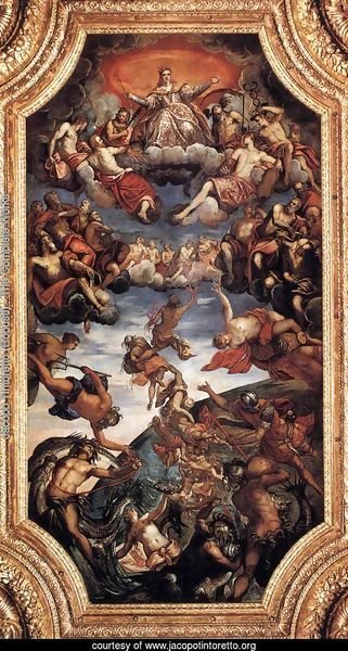 The Triumph of Venice, ceiling painting in the Sala del Senato