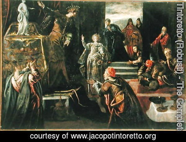 Jacopo Tintoretto (Robusti) - Saint Catherine of Alexandria refusing to worship the Idols