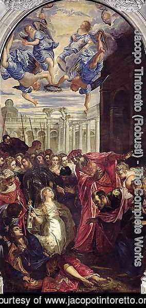 Jacopo Tintoretto (Robusti) - St. Agnes revives the son of the Prefect of Rom