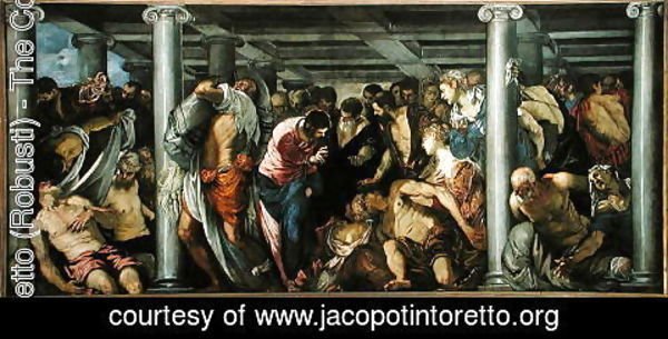 Jacopo Tintoretto (Robusti) - The Probatic Pool, c.1560 2