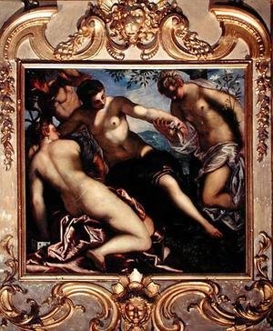 Jacopo Tintoretto (Robusti) - Mercury and the Three Graces, 1578