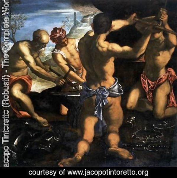 Jacopo Tintoretto (Robusti) - Vulcans Forge