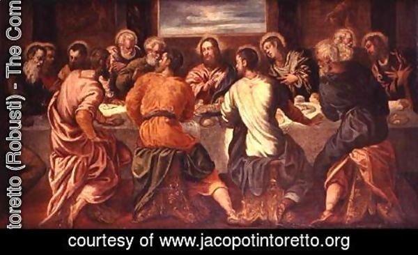 Jacopo Tintoretto (Robusti) - The Last Supper, mid 1540s