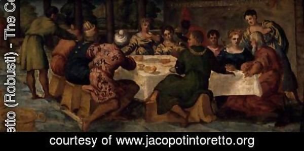 Jacopo Tintoretto (Robusti) - King Belshazzars Banquet, c.1543-44
