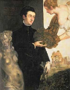 Jacopo Tintoretto (Robusti) - Ottavio Strada 1549-50-1612, designer of jewellery, miniaturist and archaeologist, son of Jacopo Strada 1515-88