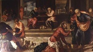 Jacopo Tintoretto (Robusti) - Christ Washing the Feet of the Disciples 2