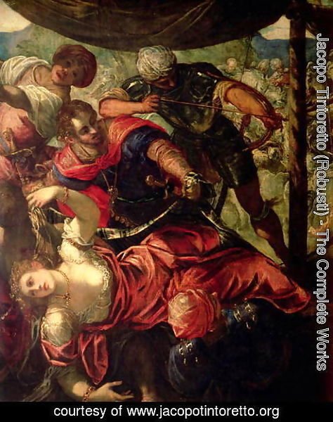 Jacopo Tintoretto (Robusti) - Battle between Turks and Christians, c.1588-89