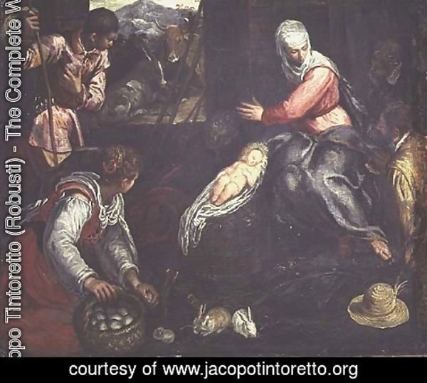 Jacopo Tintoretto (Robusti) - The Adoration of the Shepherds, c.1578