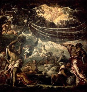 Jacopo Tintoretto (Robusti) - The Fall of Manna