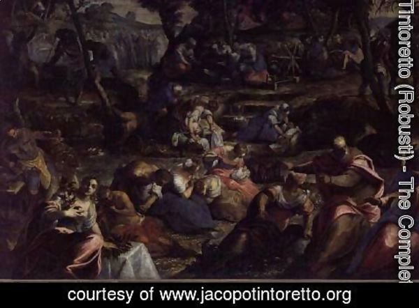 Jacopo Tintoretto (Robusti) - The Miraculous Fall of Manna