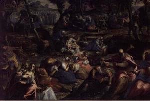 Jacopo Tintoretto (Robusti) - The Miraculous Fall of Manna