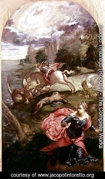 Jacopo Tintoretto (Robusti) - St.George and the Dragon