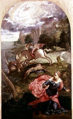 Jacopo Tintoretto (Robusti) - St.George and the Dragon