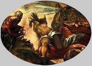 Jacopo Tintoretto (Robusti) - Jonah Leaves the Whale's Belly