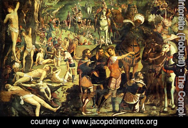 Jacopo Tintoretto (Robusti) - The Martyrdom of the Ten Thousand (fragment)