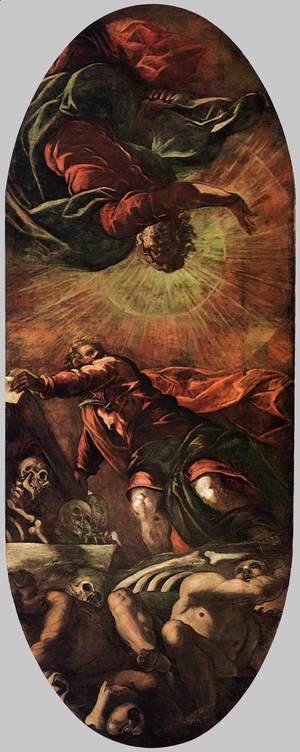 Jacopo Tintoretto (Robusti) - The Vision of Ezekiel