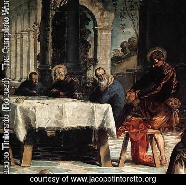 Jacopo Tintoretto (Robusti) - Christ Washing His Disciples' Feet (detail 2)