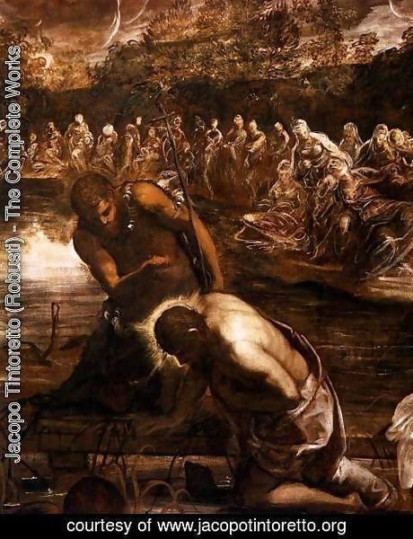 Jacopo Tintoretto (Robusti) - The Baptism of Christ (detail 2)