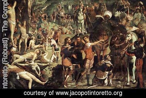 Jacopo Tintoretto (Robusti) - The Martyrdom of the Ten Thousand (fragment) 2