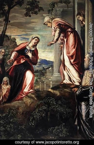 Jacopo Tintoretto (Robusti) - The Visitation (detail)