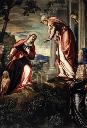 Jacopo Tintoretto (Robusti) - The Visitation (detail)