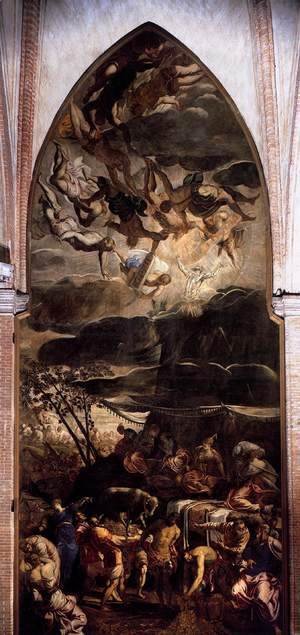 Jacopo Tintoretto (Robusti) - Moses Receiving the Tables of the Law 2
