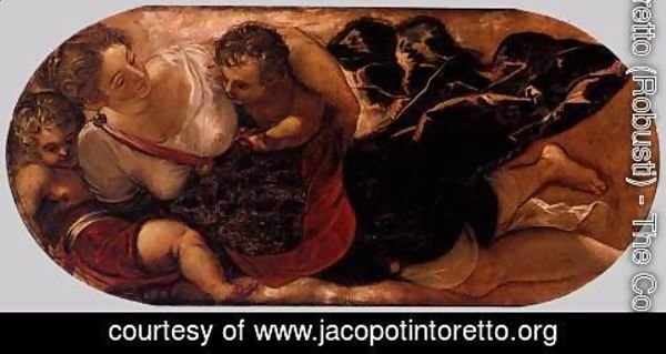 Jacopo Tintoretto (Robusti) - Allegory of the Scuola della Carita