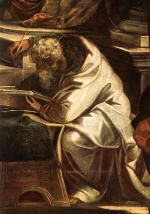 Jacopo Tintoretto (Robusti) - Christ before Pilate (detail)