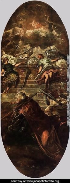 Jacopo Tintoretto (Robusti) - Jacob's Ladder 2