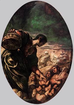 Jacopo Tintoretto (Robusti) - Elisha Multiplies the Bread 2