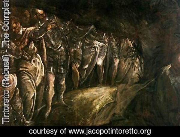 Jacopo Tintoretto (Robusti) - The Prayer in the Garden (detail)