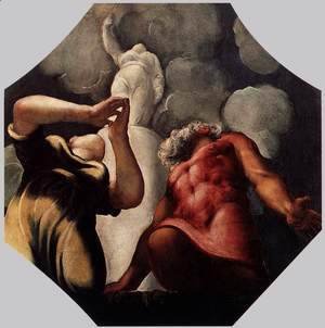 Jacopo Tintoretto (Robusti) - Deucalion and Pyrrha Praying before the Statue of the Goddess Themis 2