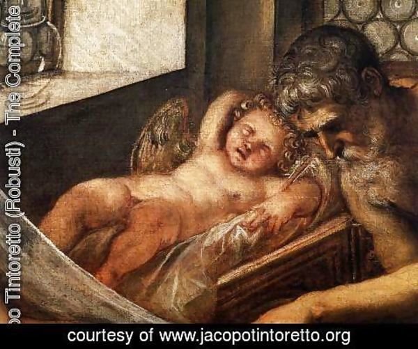 Jacopo Tintoretto (Robusti) - Venus, Mars, and Vulcan (detail) 2