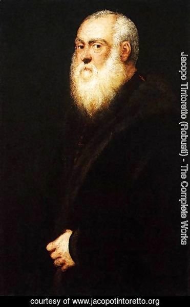 Jacopo Tintoretto (Robusti) - Portrait of a White-Bearded Man 2