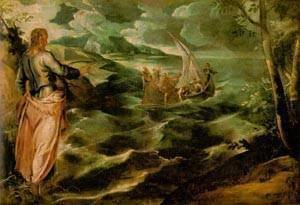 Jacopo Tintoretto (Robusti) - Christ At The Sea Of Galilee 1575-80