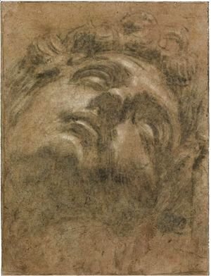 Jacopo Tintoretto (Robusti) - Study Of The Head Of Giuliano De' Medici, After Michelangelo