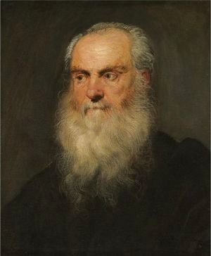 Portrait Of A An Elderly Bearded Man, Head And Shoulders