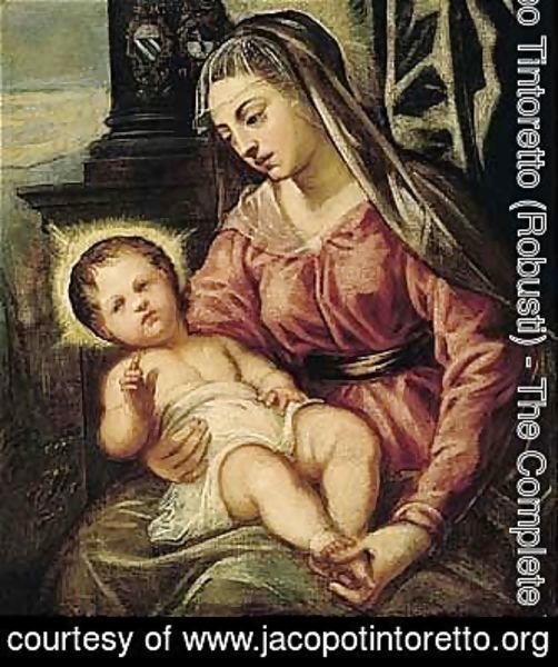 Jacopo Tintoretto (Robusti) - The Madonna And Child