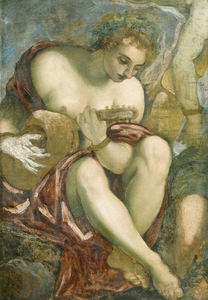 Jacopo Tintoretto (Robusti) - Muse with Lute