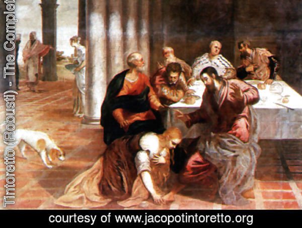 Jacopo Tintoretto (Robusti) - Christ in the house of the Pharisee