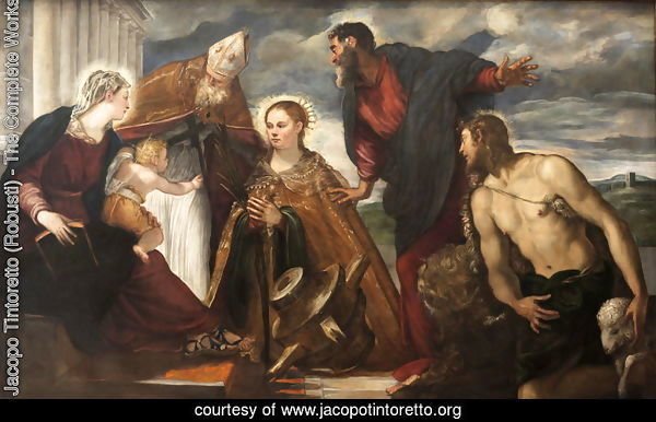Virgin and Child with Saint Catherine, Saint Augustine, Saint Marc and Saint John the Baptist